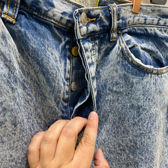 Happy X Nature Acid Wash High-Rise Strasight Jeans Sz 30 - Picture 4 of 11